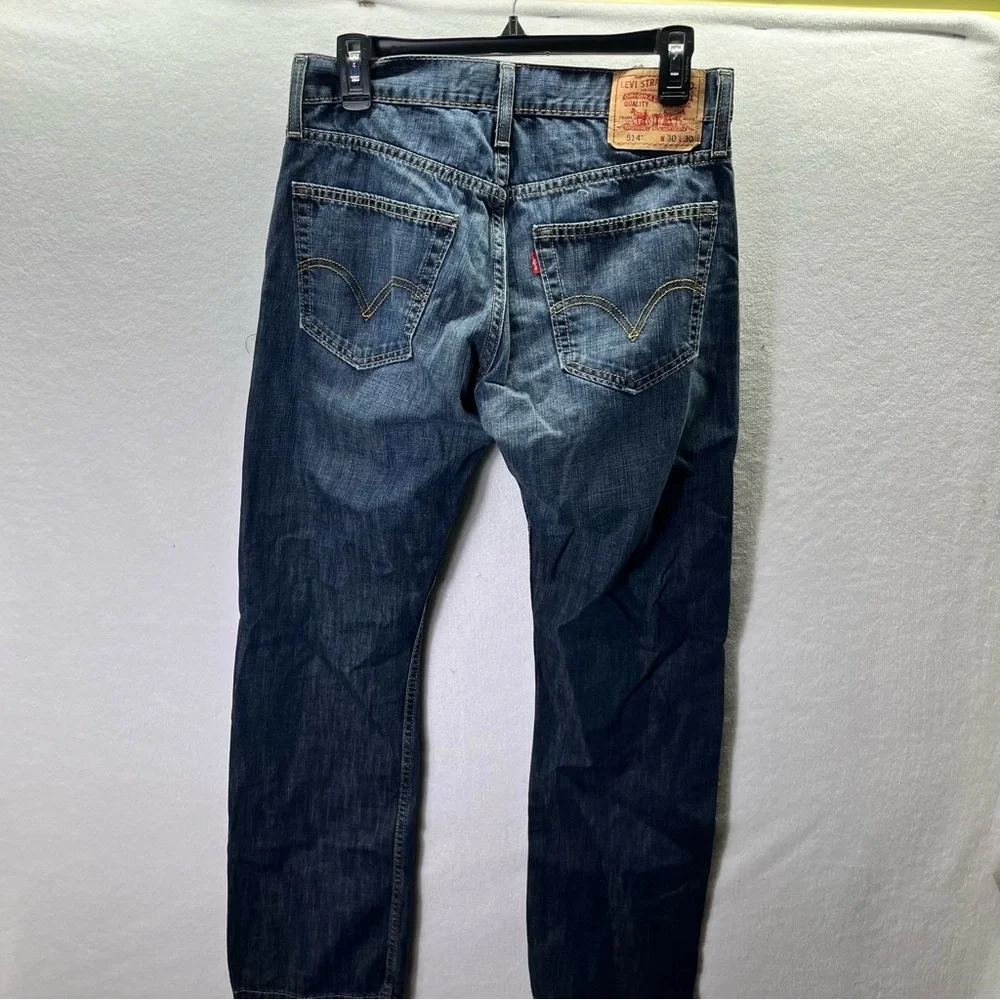 Levi’s‎ 514 Slim Straight Jeans Men’s 30/30 Blue Denim 100% Cotton Pants 2593